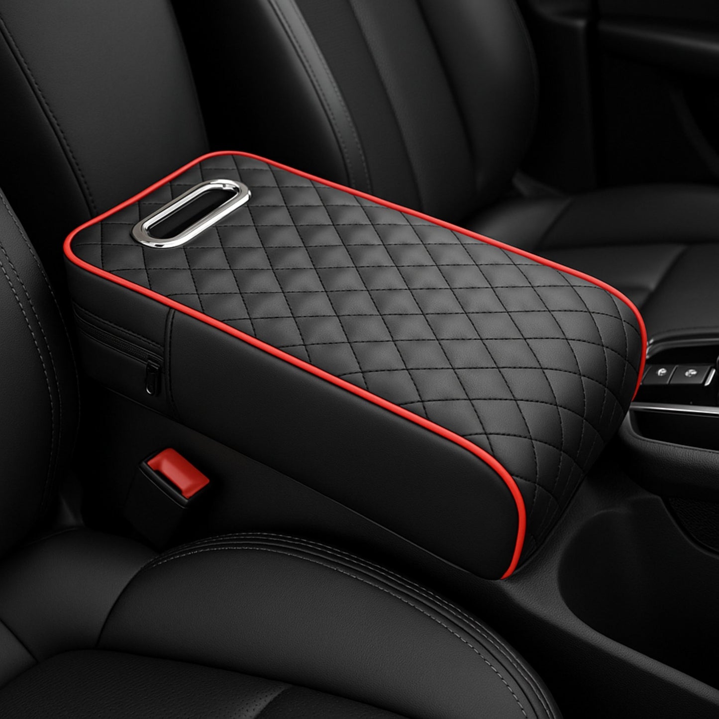 Car Armrest Organizer With Tissue Holder