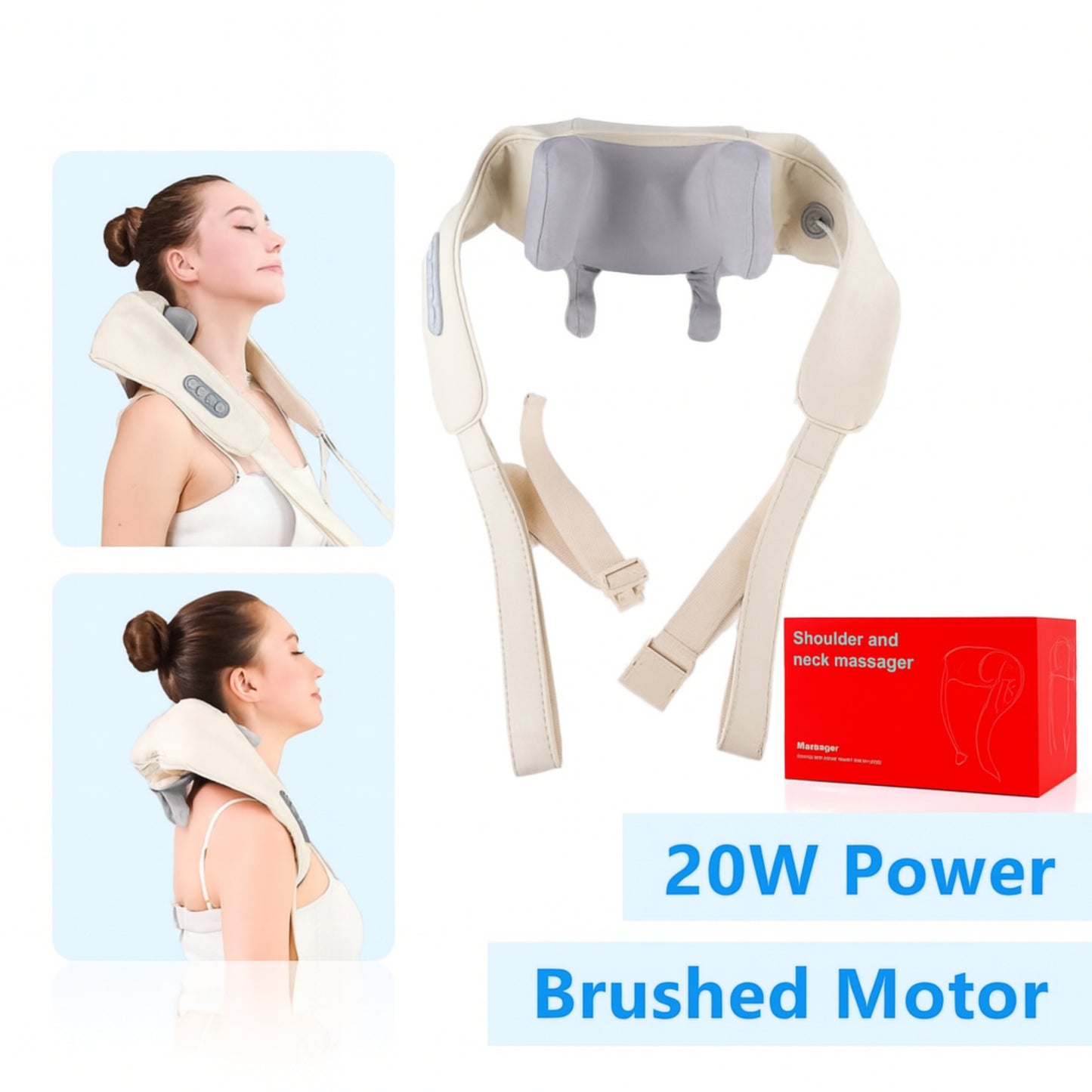 Electric Neck Massager – Relaxing Heat & Vibration for Pain Relief