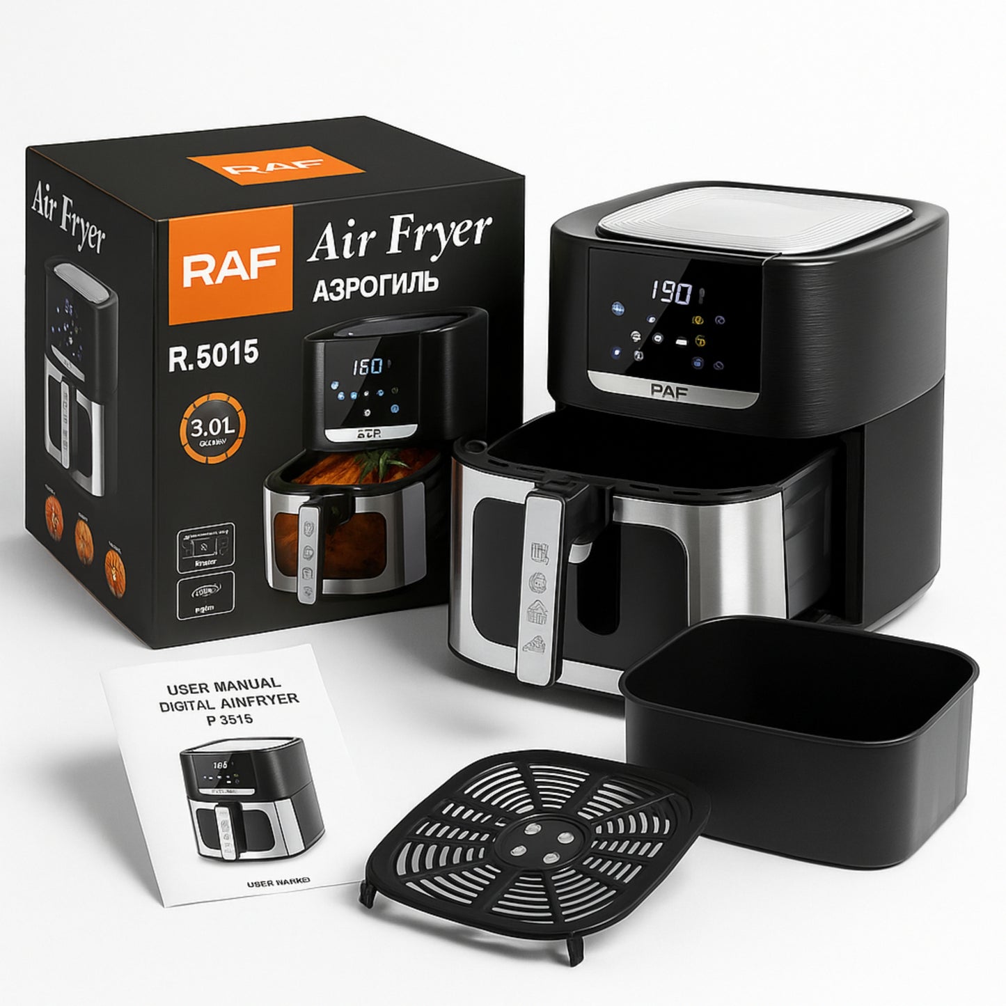 قلاية هوائية رقمية سعة 8 لتر للطهي الصحي من دون زيت |TS101