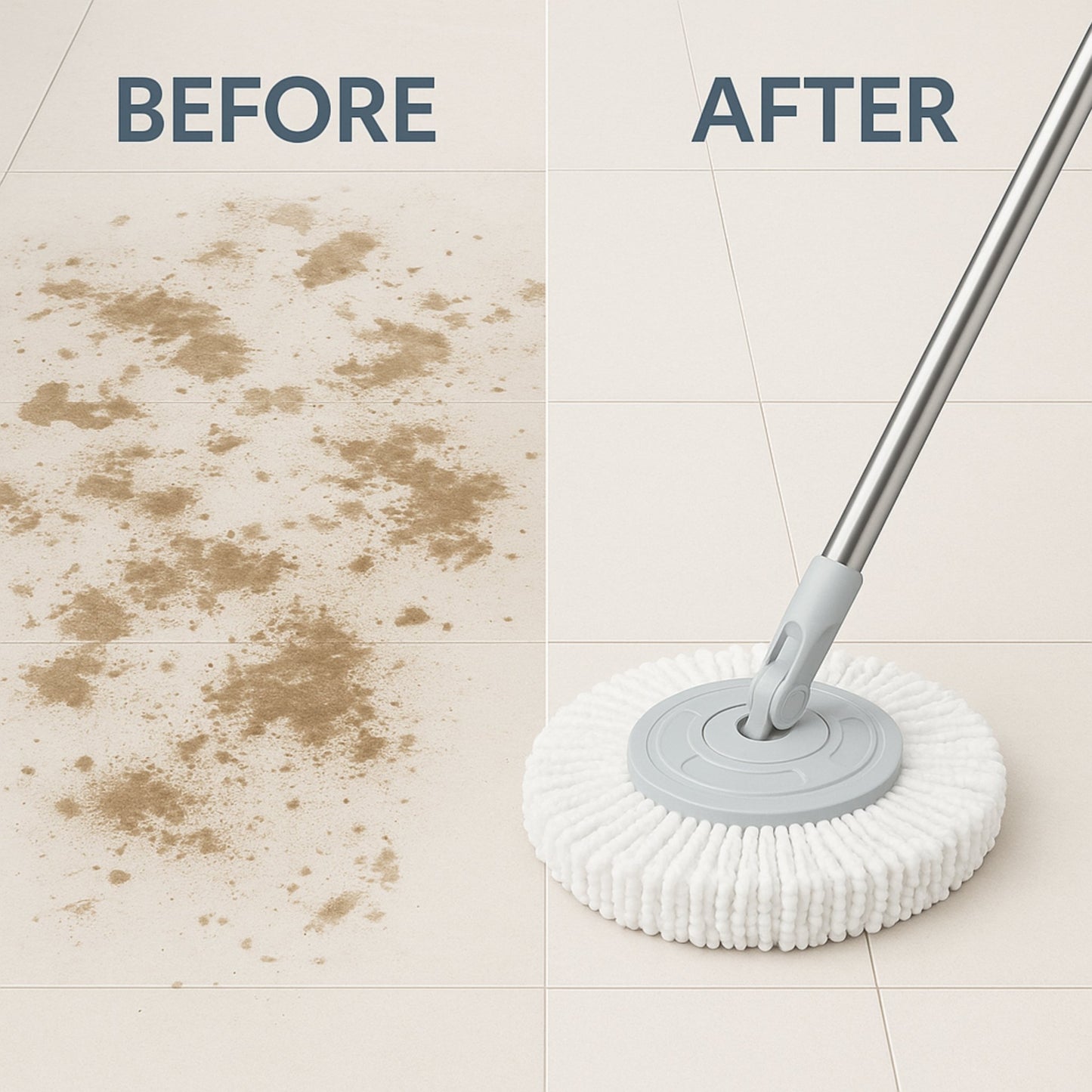 Dual Tank Spin Mop with Stainless Steel Drying Basket