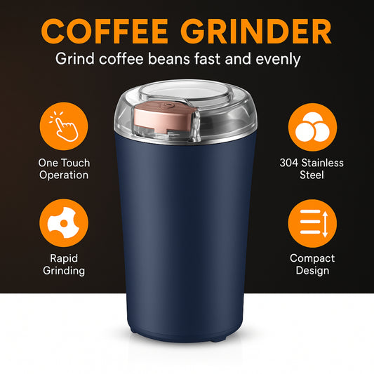 مطحنة قهوة كهربائية عالية الكفاءة للطحن السريع وعشاق القهوة