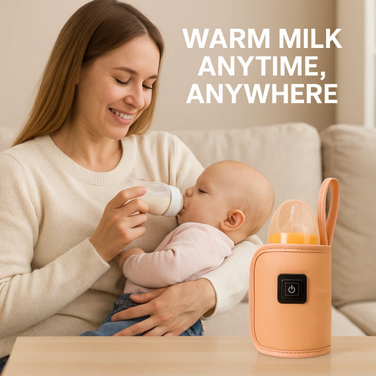 سخان زجاجات الحليب المحمول لتسخين الحليب بسرعة وامان سهل الاستخدام