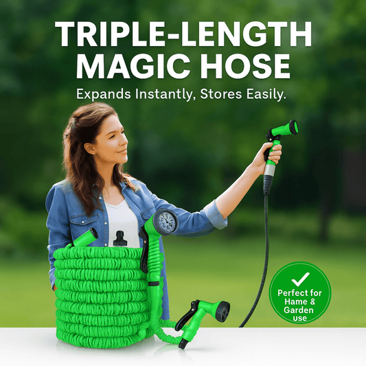 خرطوم مياه قابل للتمدد حتى 15 متر للتنظيف والحدائق المنزلية