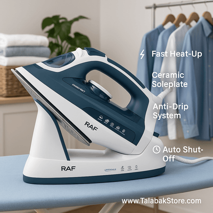 Wireless Steam Iron with Fast Heating & Ceramic Soleplate