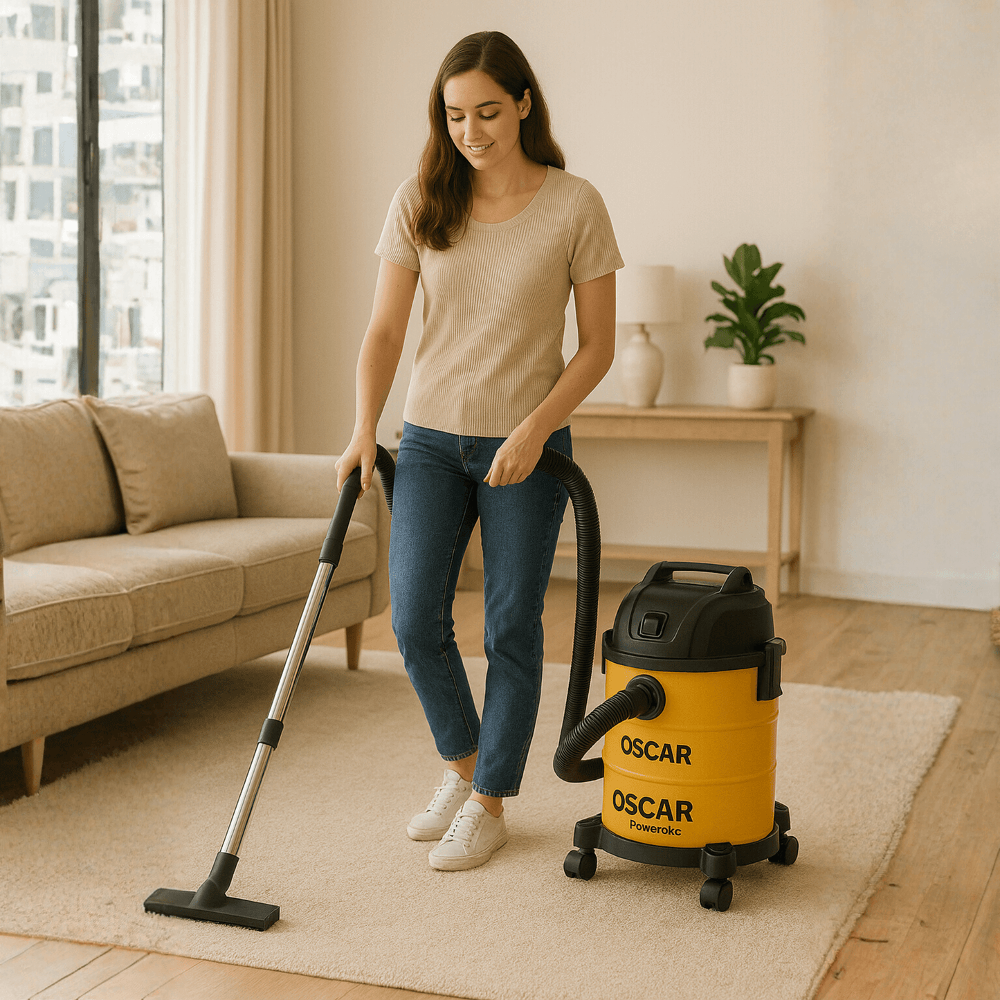 Electric Vacuum Cleaner OSCAR PowerVac 5000W – 30L Heavy Duty Stainless Drum