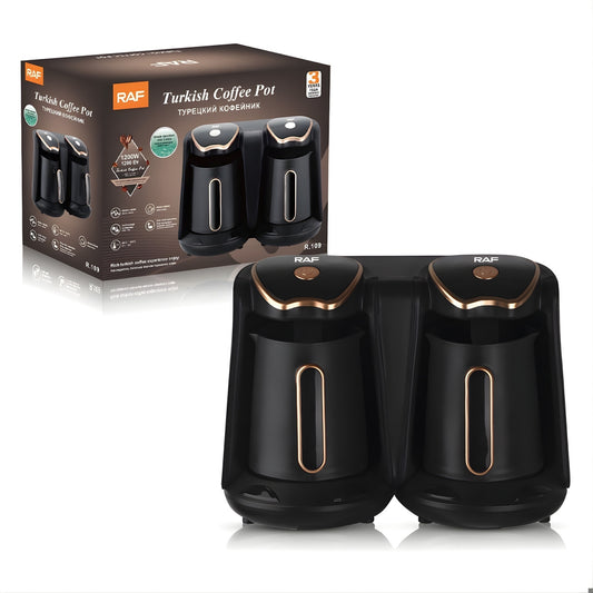 RAF Dual Turkish Coffee Maker – Automatic Electric Coffee Pot