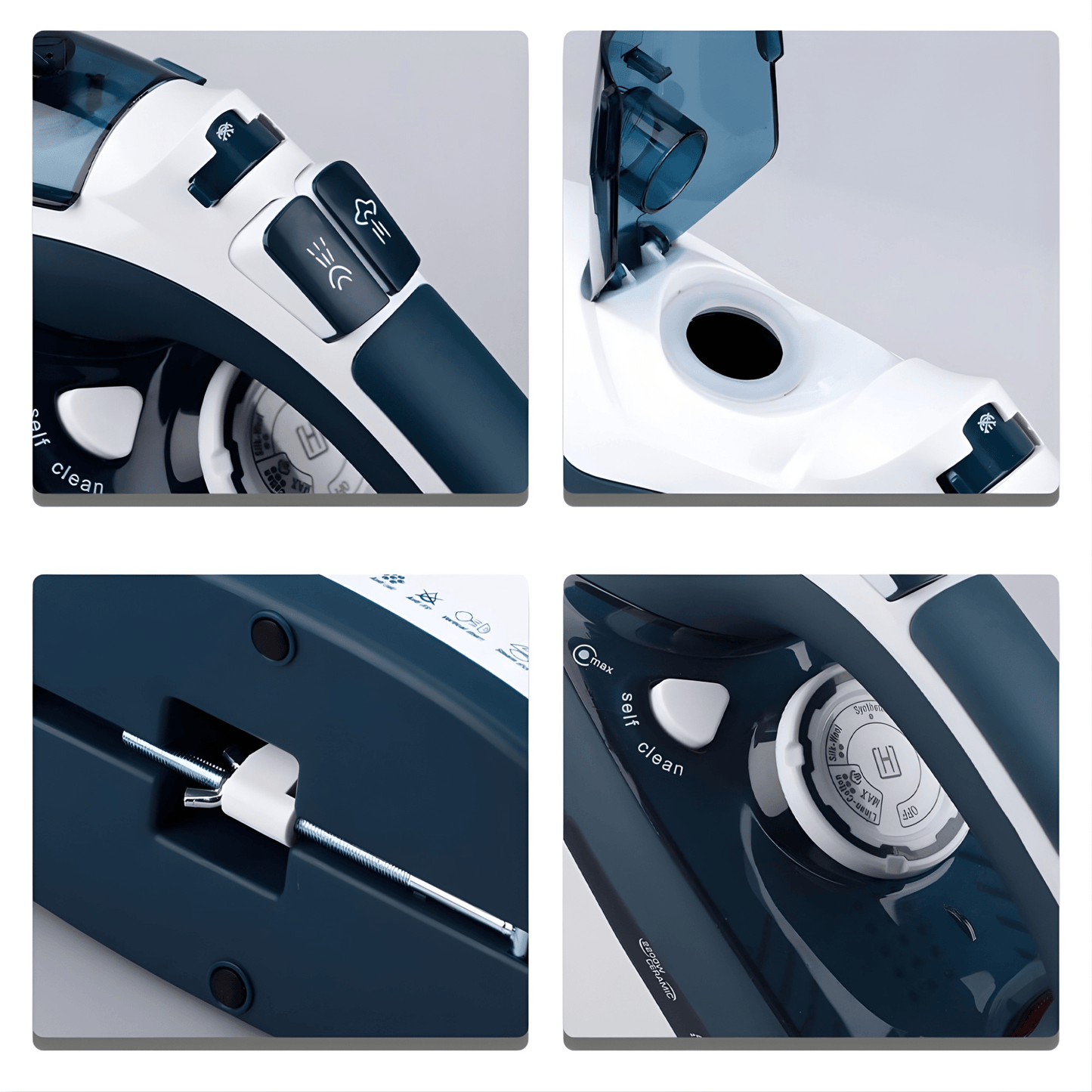 Wireless Steam Iron with Fast Heating & Ceramic Soleplate