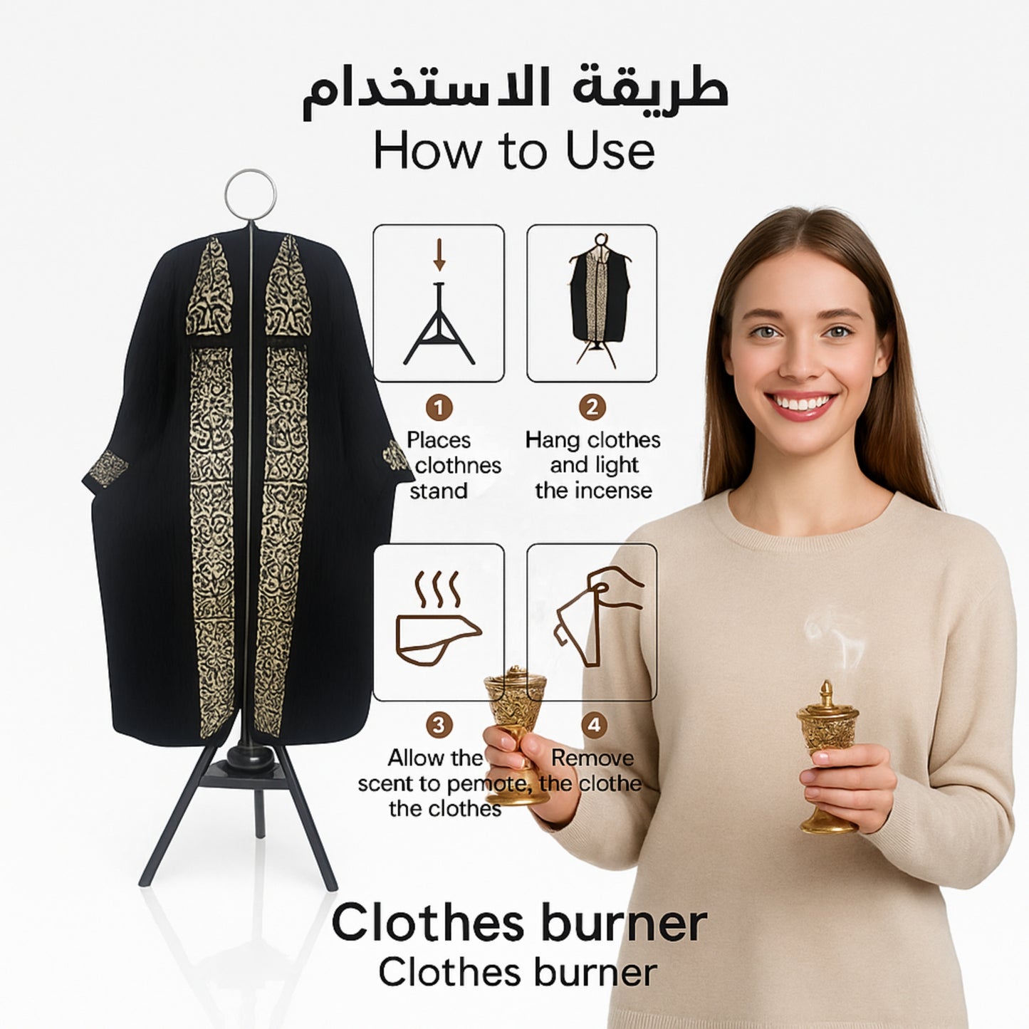 Electric Clothes Incense Burner – Fabric Perfuming Steamer