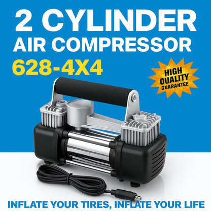 2 Cylinder Heavy-Duty Car Air Compressor 628-4X4