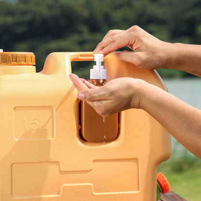 Portable Water Container with Hand Wash Dispenser – 15L