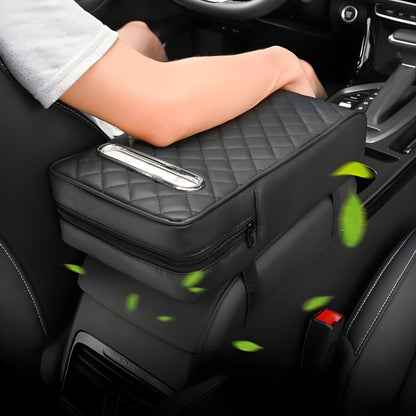 Car Armrest Organizer With Tissue Holder