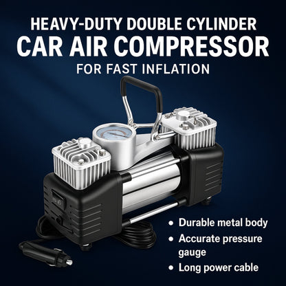 2 Cylinder Heavy-Duty Car Air Compressor 628-4X4