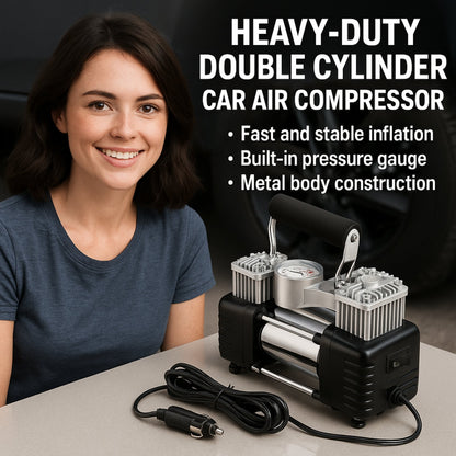 2 Cylinder Heavy-Duty Car Air Compressor 628-4X4