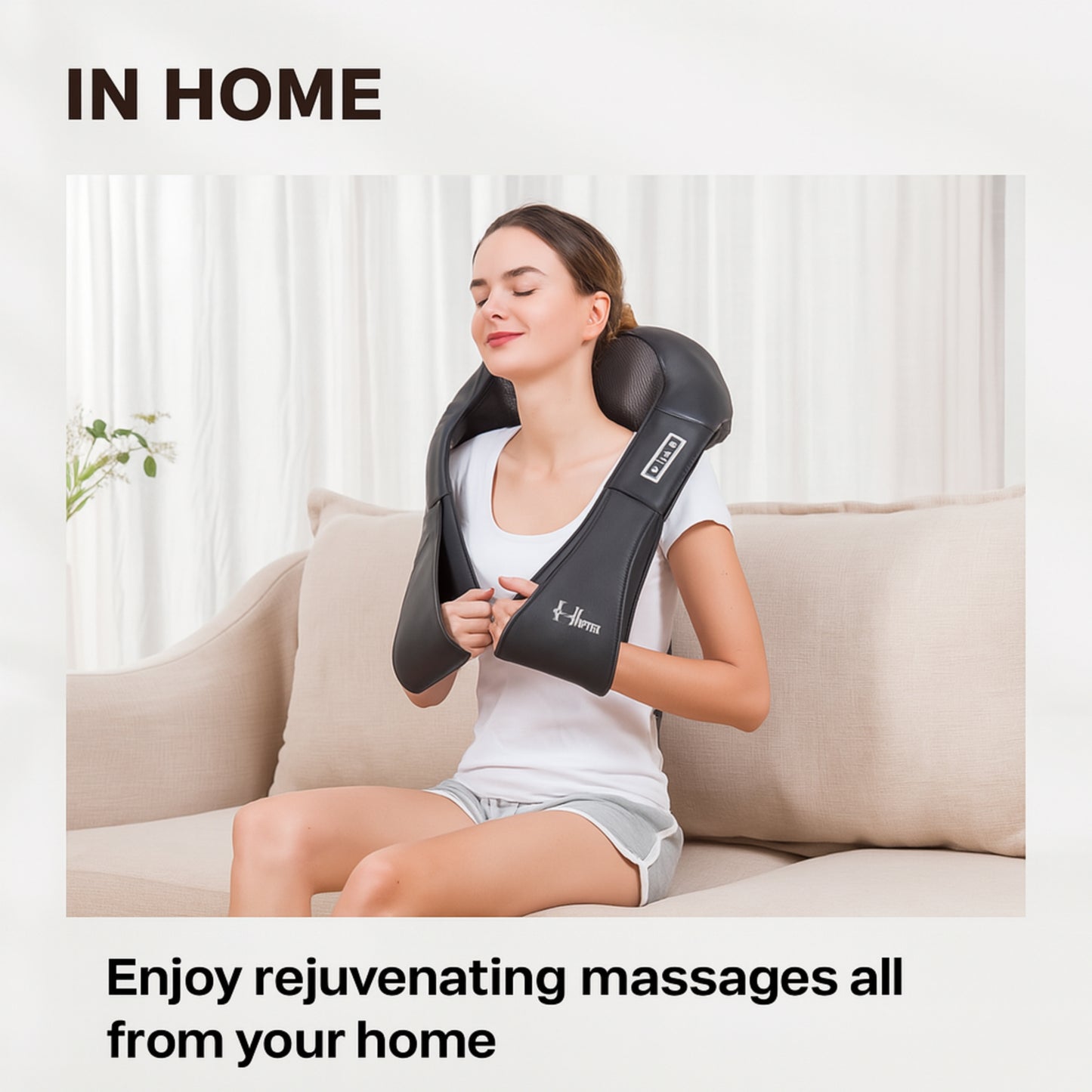 Electric Neck Massager – Relaxing Heat & Vibration for Pain Relief