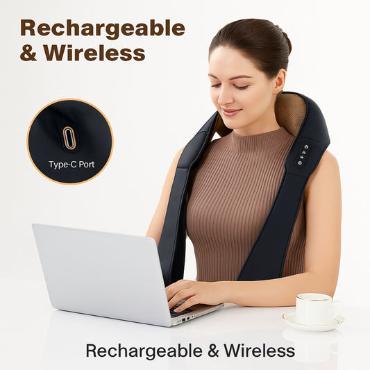 Electric Neck Massager – Relaxing Heat & Vibration for Pain Relief