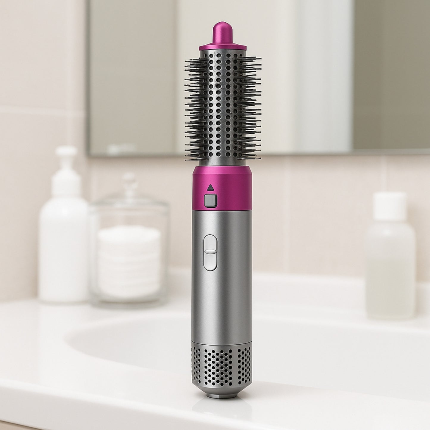 in-1 Hot Air Styler Hair Curler Brush | Dryer, Volumizer & Straightener Tool-5