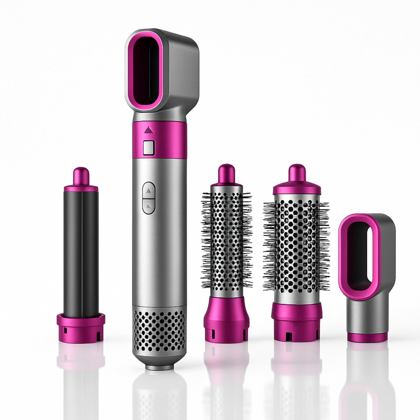 in-1 Hot Air Styler Hair Curler Brush | Dryer, Volumizer & Straightener Tool-5