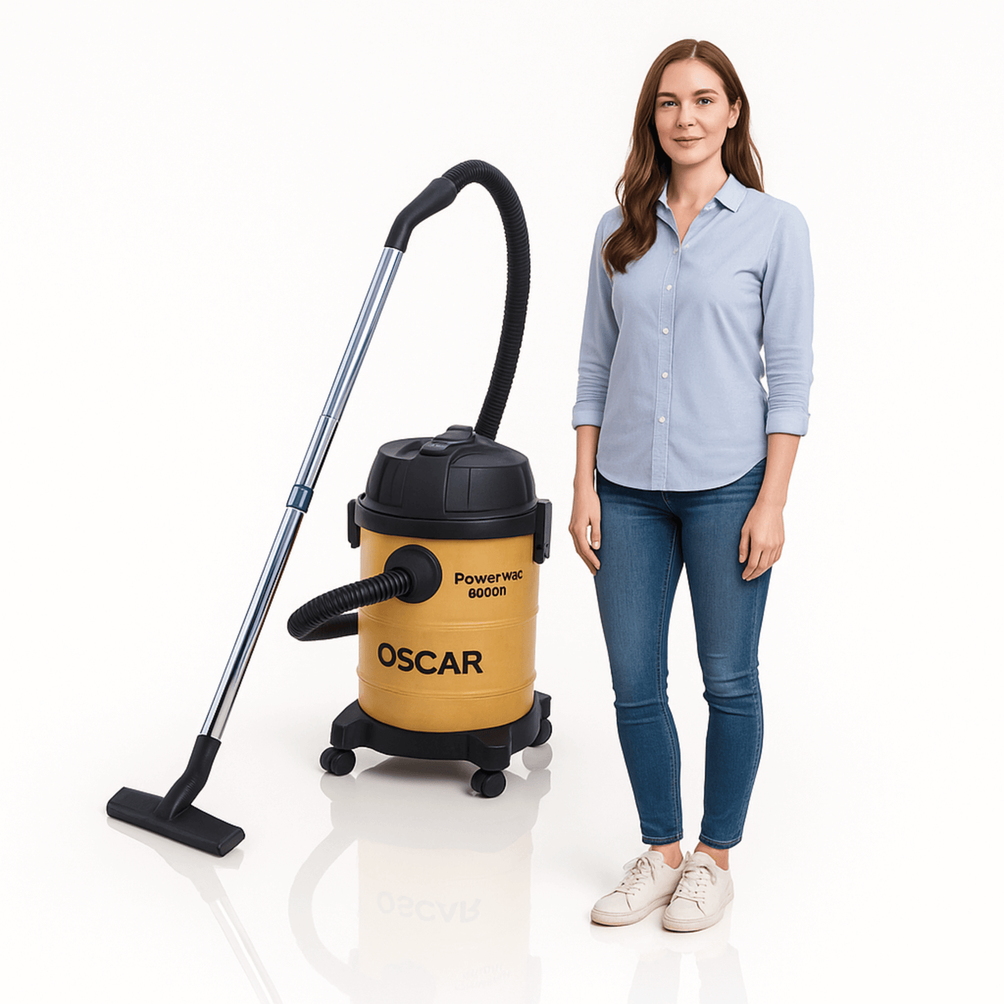 Electric Vacuum Cleaner OSCAR PowerVac 5000W – 30L Heavy Duty Stainless Drum