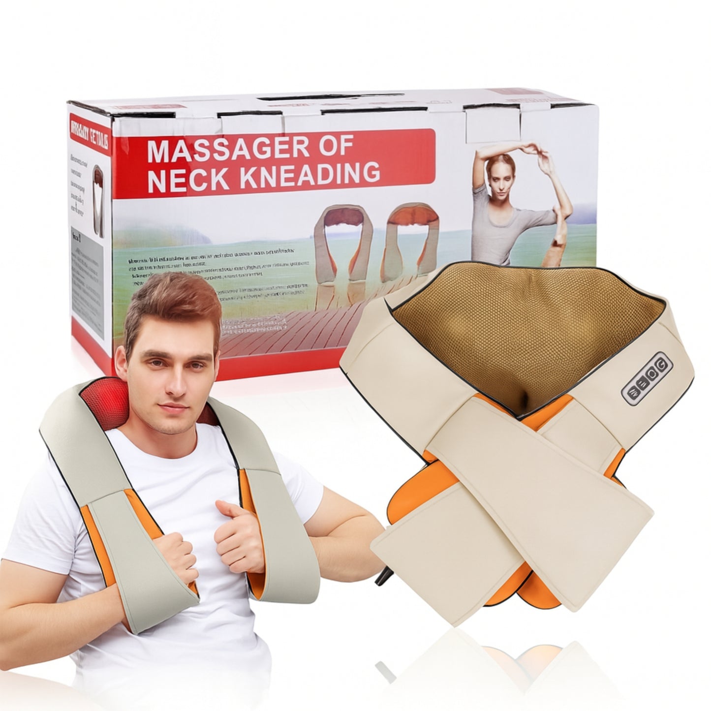 Electric Neck Massager – Relaxing Heat & Vibration for Pain Relief