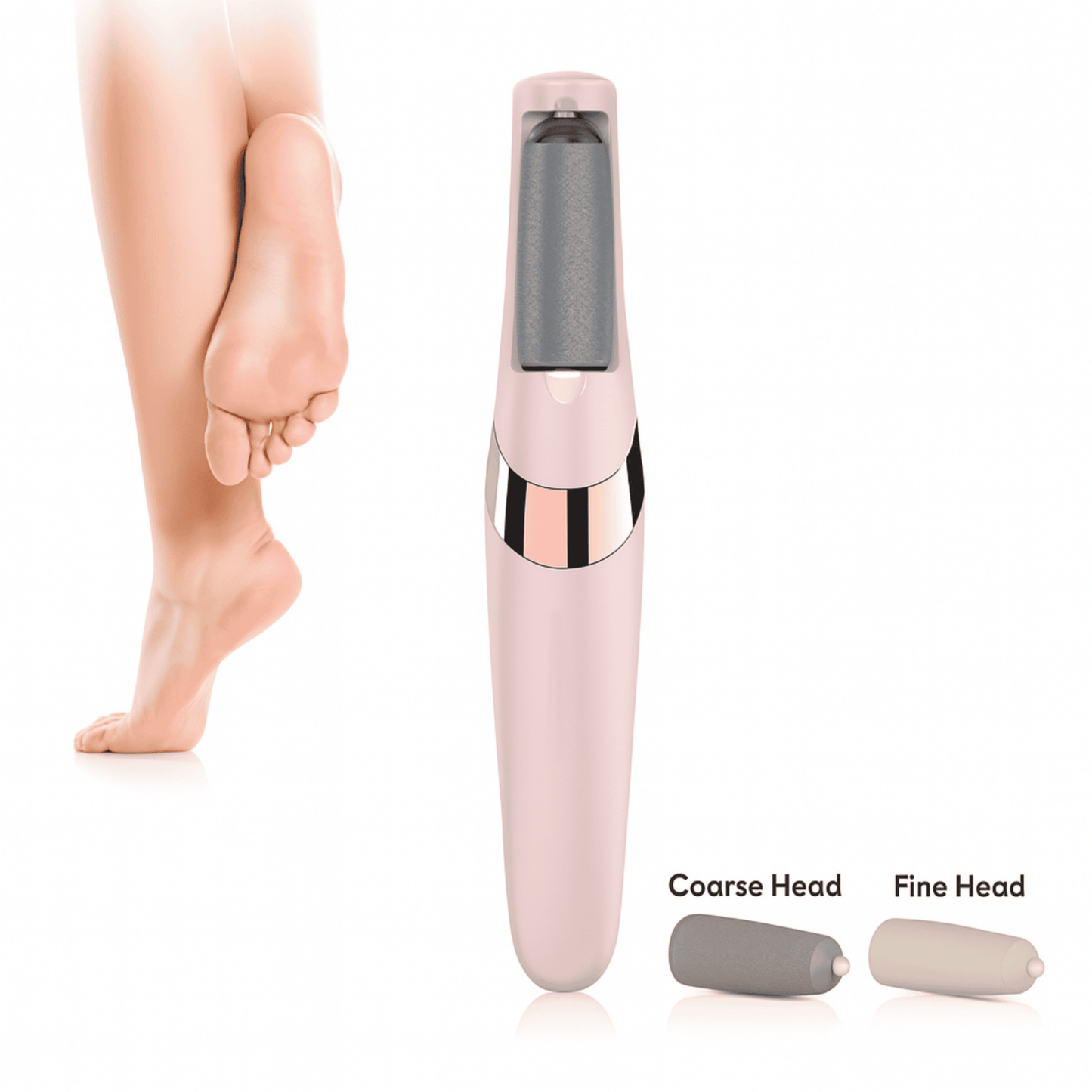 Flawless Electronic Foot File – 3 Interchangeable Heads