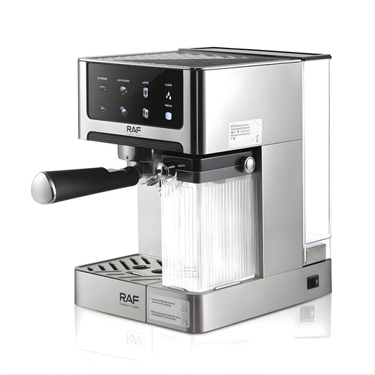 RAF Automatic Espresso Coffee Machine – 1350W, Dual Boiler, 1.8L