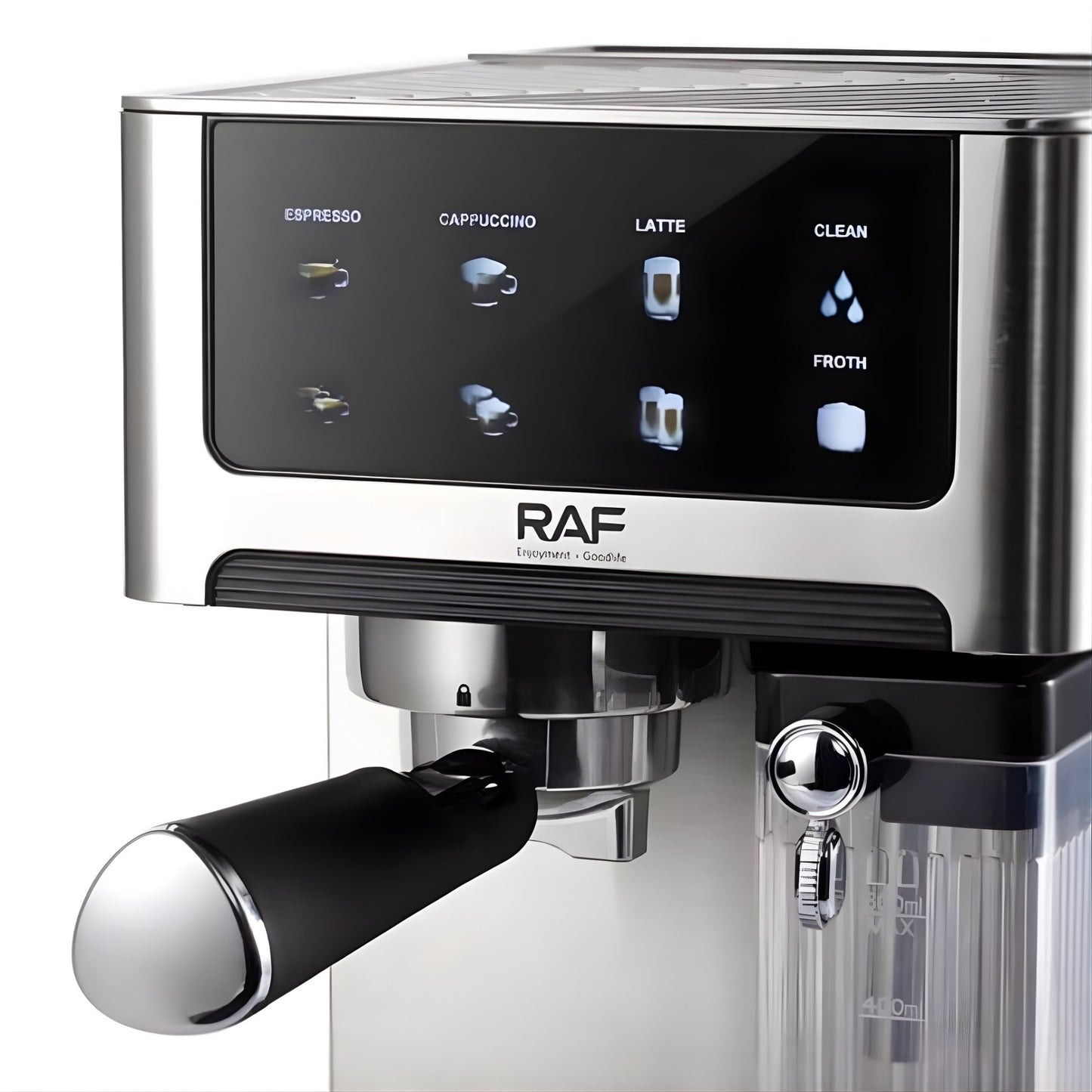 RAF Automatic Espresso Coffee Machine – 1350W, Dual Boiler, 1.8L