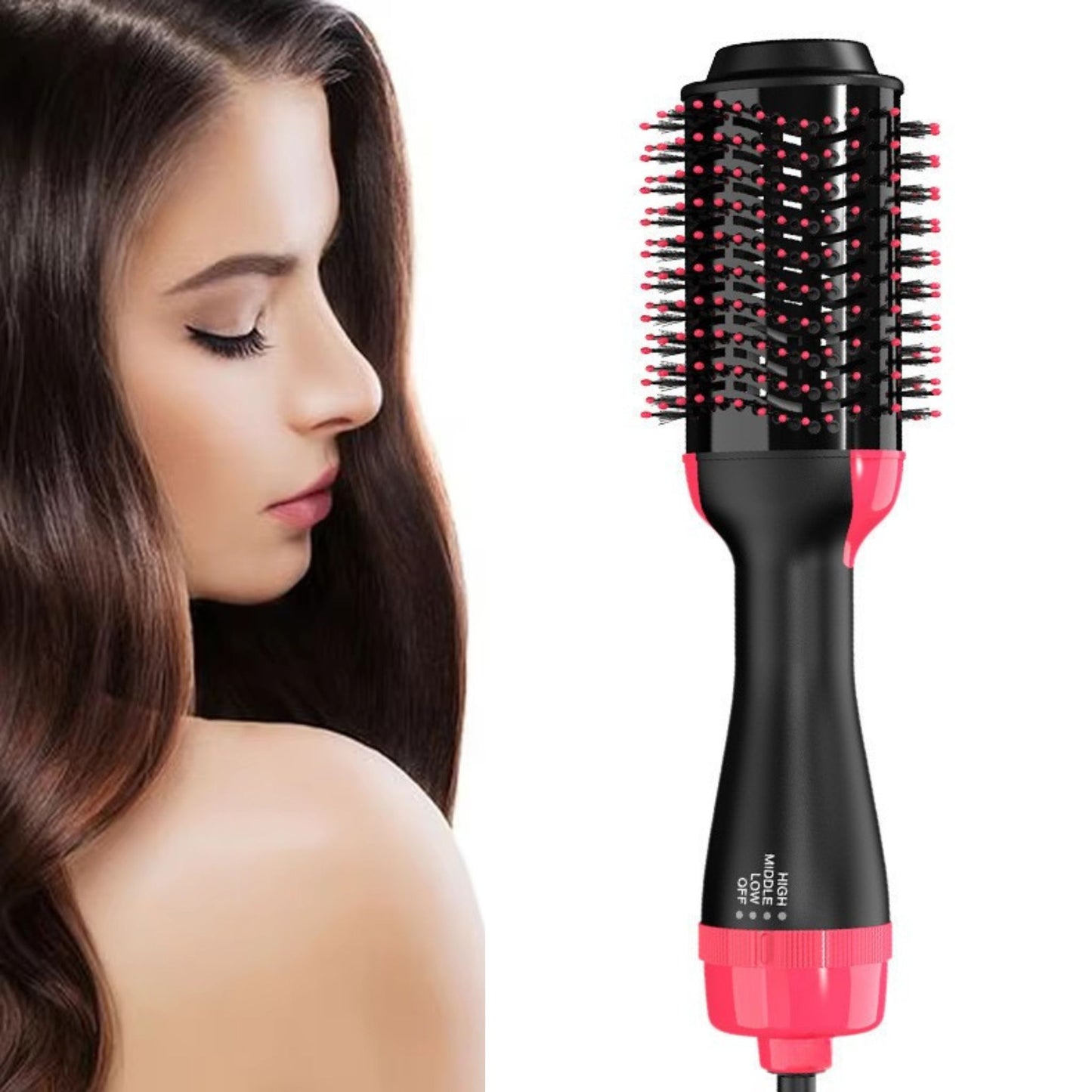 One-Step Hair Dryer & Volumizer Brush for Smooth & Styled Hair