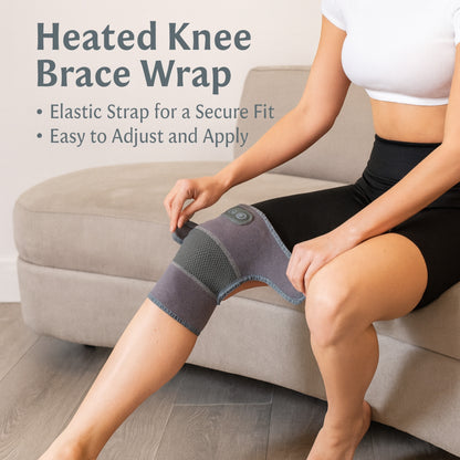 Heated Knee Brace with Massage & Vibration Therapy