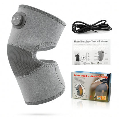 Heated Knee Brace with Massage & Vibration Therapy