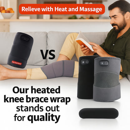Heated Knee Brace with Massage & Vibration Therapy